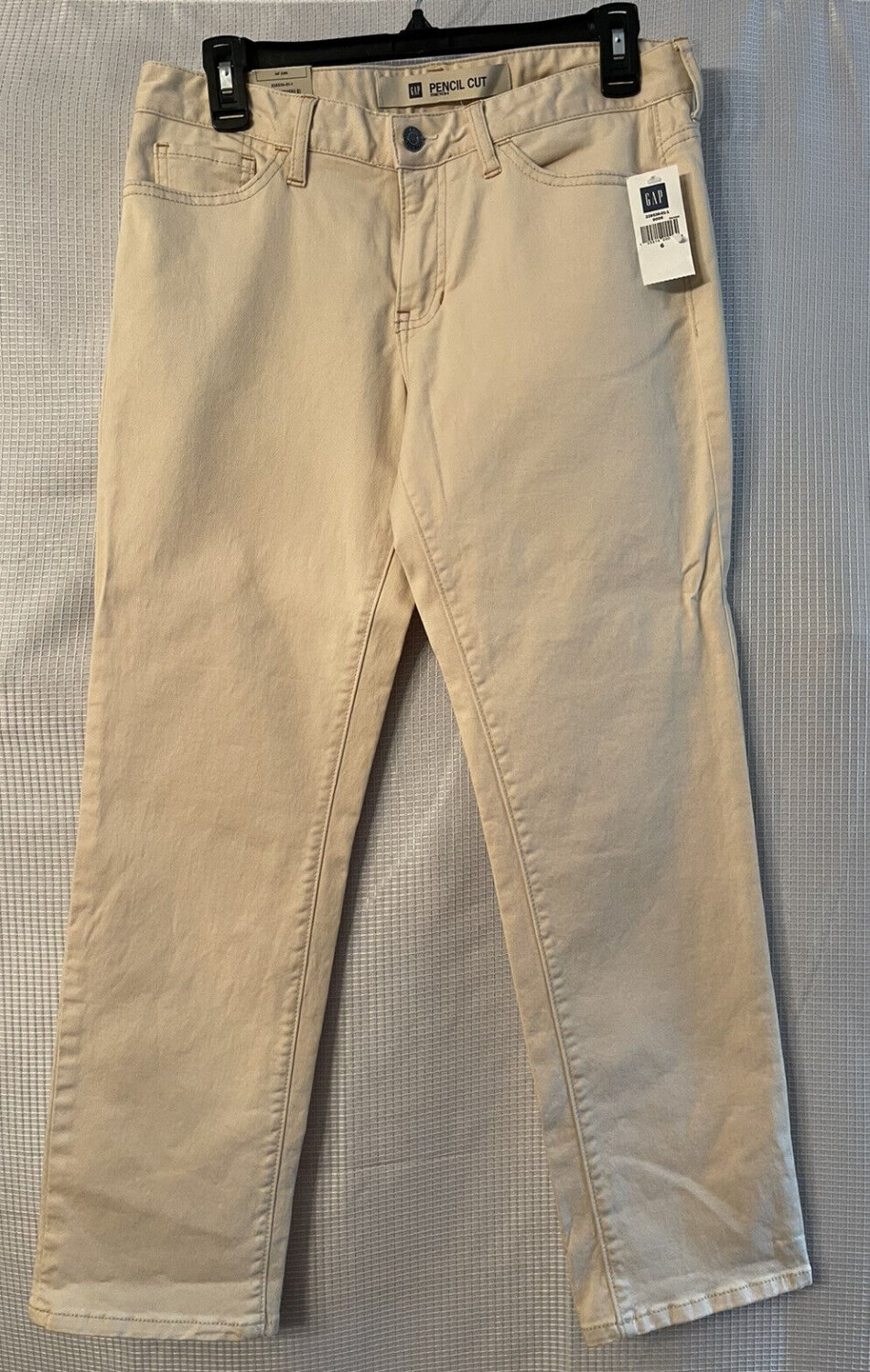 NWT Gap Jeans Pencil Cut Womens Stone Slim Straight Low Rise Size 6