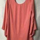NWT Pink Owl Womens Long Sleeve Lined Casual Top Blouse Shirt Size Large