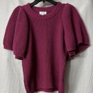 NWT Mud Pie Bedford Basket Womens Short Sleeve Asteria Sweater Size Small