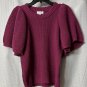 NWT Mud Pie Bedford Basket Womens Short Sleeve Asteria Sweater Size Small
