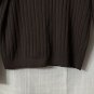 NWT Open Edit Womens Long Sleeve Brown Designer Top Blouse Shirt Size Medium