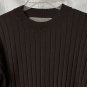 NWT Open Edit Womens Long Sleeve Brown Designer Top Blouse Shirt Size Medium