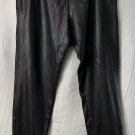 NWT Evereve Wear Commando Womens Stretch Black Faux Leather Jogger Pants Size XL