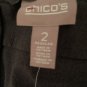 NWT Chicos Trouser Pant Gray Womens Slacks Plus Size 2 Regular
