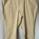 NWT Lane Bryant The 4 Season Slim Capri Crop Beige Pants Slacks Plus Size 24