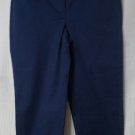 NWT Talbots Perfect Skimmer Womens Blue Pedal Pusher Cropped Pants Size 4