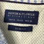 NWT Denim & Flower Ricky Singh Mens Long Sleeve Button Slim Fit Shirt Size Small