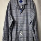 NWT Egara Mens Long Sleeve Non Iron Classic Fit Button Front Shirt Big & Tall 3X
