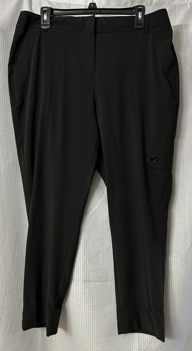 NWT Chicos The Ultimate Fit Ankle Womens Black Lightweight Size 2