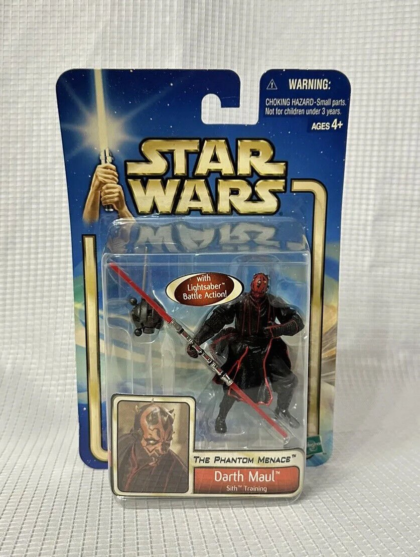 2002 Star Wars Saga Collection Phantom Menace Darth Maul Sith Training Figure