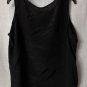 NWT Talbots Womens Black Ostrich Feather Silk Tank Top Blouse Shirt Plus 18WP