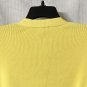 NWT Talbots Womens Long Sleeve Open Front Yellow Sweater Top Size Large
