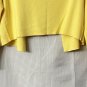 NWT Talbots Womens Long Sleeve Open Front Yellow Sweater Top Size Large