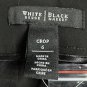 NWT White House Black Market Soft Drape Wide Leg Crop Womens Black Pants Size 6