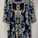 NWT Laundry Shelli Segal Los Angeles Womens 3/4 Sleeve Inkblot Dress Size 14