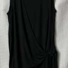 NWOT J. Jill Womens Black Sleeveless Side Tie Top Blouse Shirt Size Small