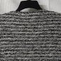 NWT Ann Taylor LOFT Womens Lightweight Zip Jacket Black White Size Large