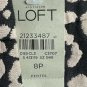 NWT Ann Taylor LOFT Womens Casual Gray Cream Shorts Size 8P Petites