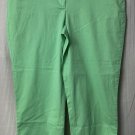 NWT Talbots The Perfect Crop Womens Green Capri Pants Slacks PLus Size 16
