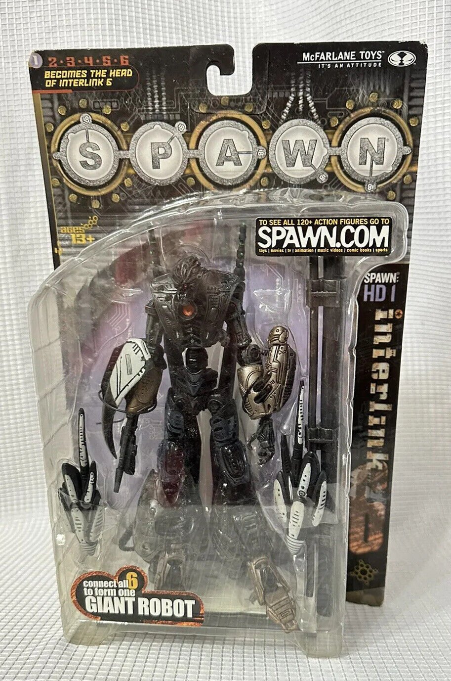 NIB SPAWN : SPAWN HD1 SPAWN series 18 Interlink 6 McFarlane Toys Figure