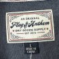 NWT Flag& Anthem Bemis Feeder Stripe Chambray Mens Long Sleeve Shirt Size Large
