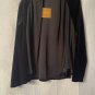 NWT Ellen Tracy Womens Black Open Front Long Sleeve Top Blouse Shirt Size Medium