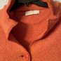 ALPHA Massimo Rebecchi Womens Long Orange Wool Blend Sleeve Sweater Size 48 EUC