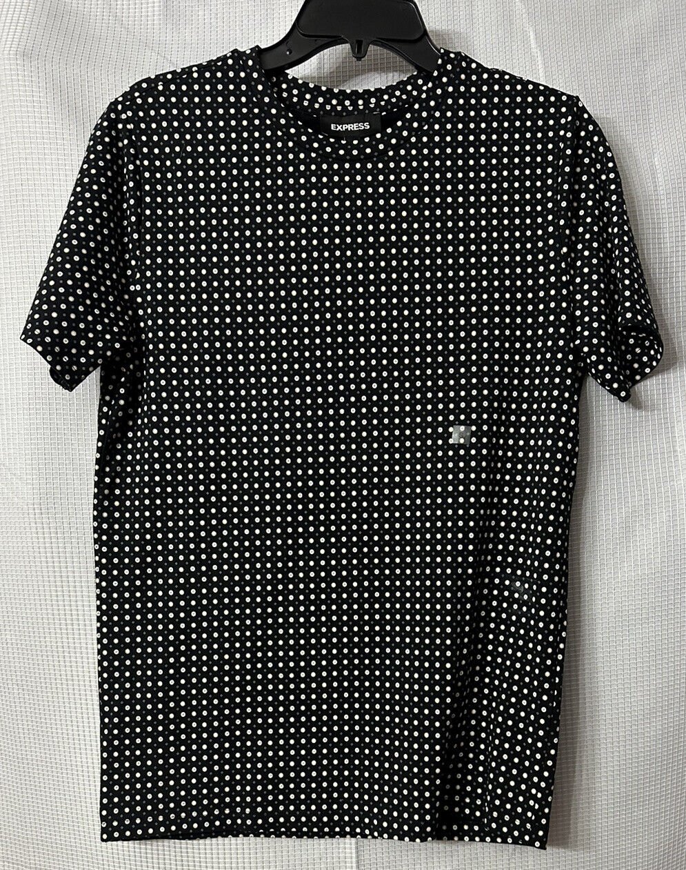 NWT Express Womens Short Sleeve Shirt Top Blouse Size Small