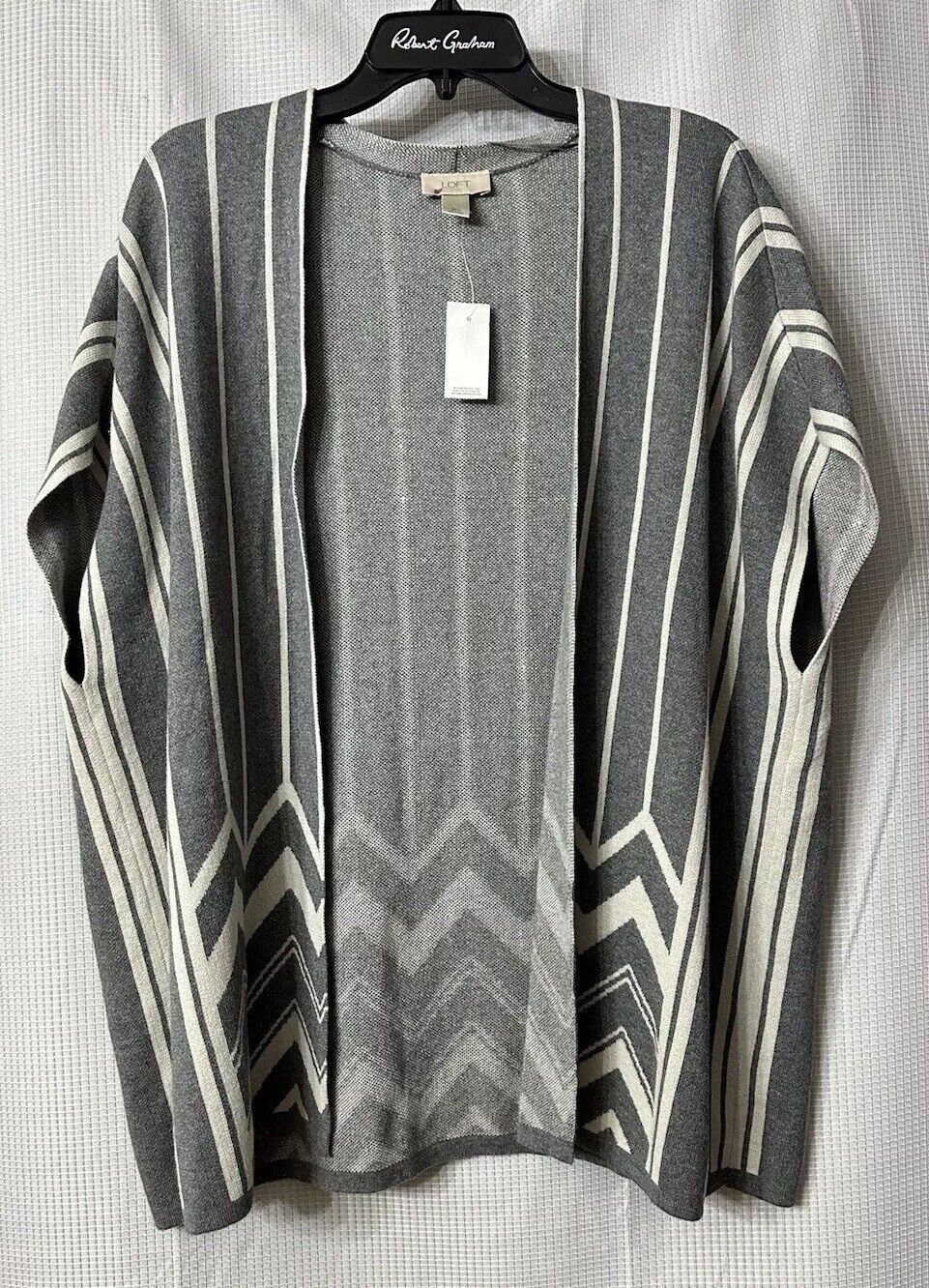 NWT LOFT Ann Taylor Womens Short Sleeve Open Front Cardigan Sweater Size M/L