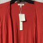 NWT Max Studio Womens Open Front Long Sleeved Top Blouse Shirt Size Small