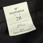 NWT J. Crew 10" Toothpick Perfecting Pockets Womens Black Jeans Denim Size 28