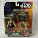 1996 HAN SOLO Star Wars Deluxe Smuggler Flight Pack Rebel Alliance Action Figure
