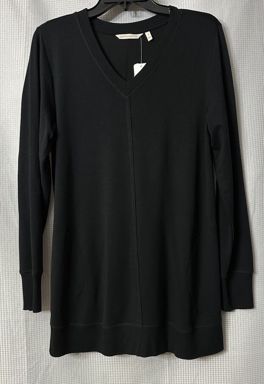 NWT Soft Surroundings Womens Long Sleeve Pullover Siesta Soft Sweater Size Small