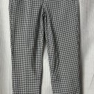 NWT J. Crew Cameron Fit Womens Black White Checked Pants Slacks Trousers Size 0