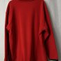 Coca Cola Branded Mens Red Black Trim Pullover 1/4 Zip Long Sleeve Fleece XL
