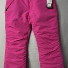 NWT Pulse Womens Classic Fit Adjustable Waist Pink Ski Snow Pants Size Large