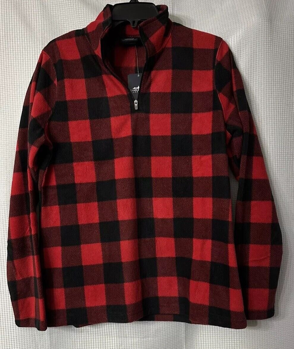 NWT Charles River Apparel Womens Freeport Microfleece Pullover Top Size Medium
