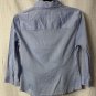James Perse Womens Long Sleeve Button Front Blue Shirt Top Blouse Size Medium