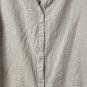 NWT Mavi Linen Touch Womens Long Sleeve Button Oversize Top Shirt Size Medium
