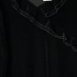 NWT Chicos Womens Basic Velvet Delanie Black Long Sleeve Top Blouse Shirt Size 1