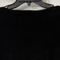NWT Chicos Womens Basic Velvet Delanie Black Long Sleeve Top Blouse Shirt Size 1