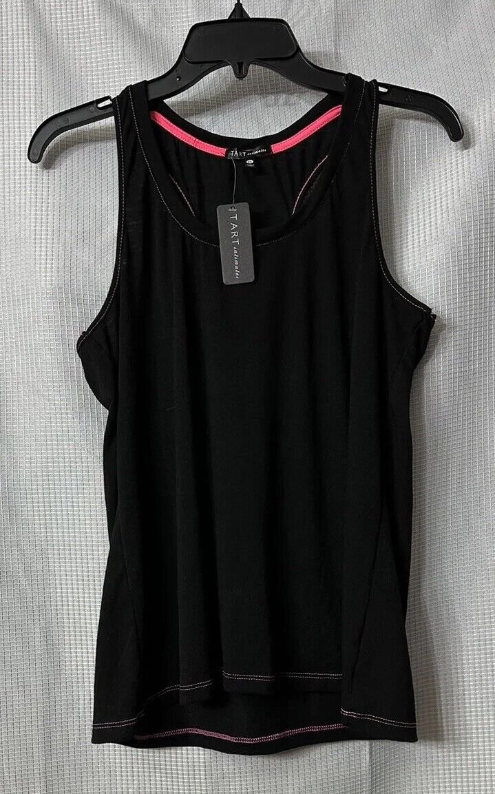 NWT Tart Intimates Womens Black Pink Sleeveless Top Tank Size XL