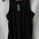 NWT Tart Intimates Womens Black Pink Sleeveless Top Tank Size XL