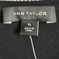 NWT Ann Taylor Womens Long Sleeve Black Viscose Stretch Pullover Top Shirt XL