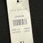 NWT Ann Taylor Womens Long Sleeve Black Viscose Stretch Pullover Top Shirt XL