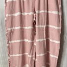 NWT Beach Lunch Lounge Womens Liane Mauve Tie Dye Pants Stretch Size XL