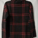 NWT Ann Taylor Womens Long Sleeve Red Black Casual Pullover  Sweater Shirt Small