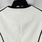 NWT Calvin Klein Womens White Black Zipped Long Sleeve Jacket Coat Size 10P