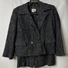 Vintage Gianfranco Ferre Studio Womens Wool Blend Gray Skirt Jacket Set 46 US 10