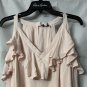 NWT Sofia Jeans Vergara Womens Blush Ruffle Off Shoulder Blouse Shirt Size Small